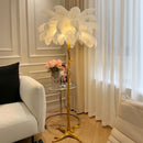 Nordic Feather Floor Lamp Personalized Creative Ostrich - Ljojo