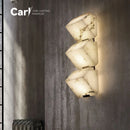 Modern French Retro Marble Wall Lamp for Living Room Atmosphere by Ljojo