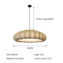 Ljojo Japanese Wabi Sabi Style Cloth Pendant Light Modern Living Room Decor Chandelier