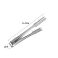 Ljojo Mini Sugar Ice Cube Clip BBQ Tongs - Stainless Steel Kitchen Utensil