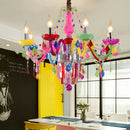 Modern Crystal Chandelier Pendant Light for Bedroom Living Room by Ljojo