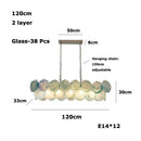 Modern Vintage Glass LED Pendant Light for Bedroom Living Room by Ljojo