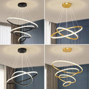 Ljojo Modern 4-Lamp LED Pendant Chandelier in 4 Colors