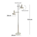 Cute Rabbit LED Floor Light Modern Chandelier for Bedroom Living Room by Ljojo