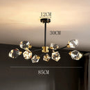 Ljojo Luxury Crystal Living Room Chandelier Pendant Light Indoor Lighting