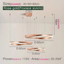 LED Circle Chandelier | Modern Nordic Dining Room Pendant Light by Ljojo
