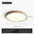 Natural Stone LED Ceiling Light for Living Room - Nordic Yellow Cave Stone Lamp by Ljojo