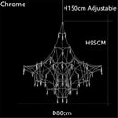 LED Crystal Chandelier: Romantic Starry Living Room Lighting by Ljojo