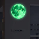Ljojo Luminous Moon LED Wall Clock Planet Design for Home Decor