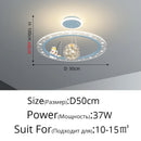 Astronaut Room Pendant Light Dimmable with Remote - Creative Space Starry Sky Eye Protection - Ljojo