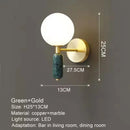 LED G9 5W Marble Wall Lamp - Modern Nordic Minimalist Round Ball Wall Lamp by Ljojo
