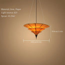 Ljojo Hand-Knitted LED Pendant Light Medieval Bauhaus Umbralate Plated Chandelier