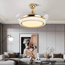 Modern Luxury Invisible Mute Ceiling Fan Lights for Home Decor by Ljojo