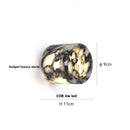Ljojo Marble Stone LED Wall Sconce, Rotatable Switch, White Glass, Carbon Steel