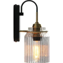 LED Wall Lamp American Retro Industrial Style Glass Bedside Nordic Bedroom Light Ljojo