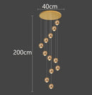 Ljojo LED Pendant Chandeliers: Modern Lighting for Living Room and Staircase