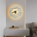 Ljojo Marble LED Wall Light: Modern Nordic Bedroom Lamp for Living Room & Bathroom