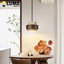 Ljojo Yellow Travertine Pendant Lamp for Kitchen & Dining, 3-Head Chandelier E27 Bulb