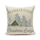 Ljojo Linen Christmas 45x45 Cushion Covers for Sofa Couch Bed Decor.