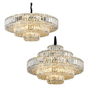Ljojo LED Crystal Ceiling Chandeliers | Modern Luxury Designer Hanging Lamps for Living Room