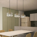 Clear Glass Pendant Light for Living Room Dining Bar - Ljojo