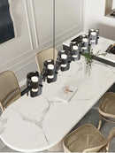 Ljojo Restaurant Pendant Light Modern Minimalist Bar Counter Glass Strip Light Nordic Designer