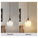 Ljojo Glass Ball Pendant Lamp Designer Led Chandelier for Dining Room Kitchen Island