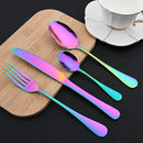 Ljojo 16-Piece Stainless Steel Western Dinnerware Cutlery Set