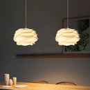 Danish Designer White Rose Pendant Lighting for Kitchen Island by Ljojo