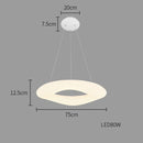 Ljojo LED Pendant Chandelier for Living Room, Dining, Bedroom