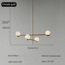 Modern Glass Ball Led Chandelier Luxury Designer Pendant Lamp for Bedroom Living Room by Ljojo