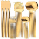 Ljojo 30 Piece Stainless Steel Flatware Cutlery Set