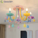 Modern Nordic Rainbow Crown LED Pendant Light Chandelier for Home Decoration by Ljojo