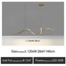 Ljojo LED Chandelier: Nordic Style Aluminum Alloy Pendant Light for Living Room & Dining Area