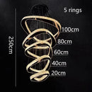 Ljojo Luxury Crystal Chandelier for Living Room - Modern Statement Pendant Light Fixture