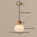 Ljojo Luxury Brass Adjustable LED Pendant Light Resin Modern Nordic Hanging Lamp