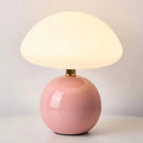 LED Mushroom Small Table Lamp Cream Ceramic Bedroom Atmosphere Light Ljojo
