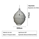 Wabi Sabi Iron Pendant Light Minimalist Art Chandelier for Dining Room by Ljojo