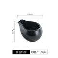 Ljojo Matte Ceramic Gravy Boat Milk Cup Steak Sauce Pot Seasoning Kitchen Tableware