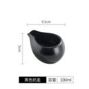 Ljojo Matte Ceramic Gravy Boat Milk Cup Steak Sauce Pot Seasoning Kitchen Tableware