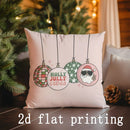 Festive Christmas Cushion Covers by Ljojo - Ideal for Sofa, Bedroom, Car Home Decor