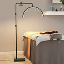Ljojo Modern LED Moon Floor Lamp for Beauty Salon & Makeup - Black & White