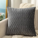 Ljojo 3D Geometric Velvet Pleated Cushion Cover for Home Decor