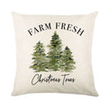 Christmas Decor Pillow Cover 18x18 in Linen Throw - Ljojo Home Decor