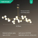LED Glass Balls Ceiling Chandelier Stylish Lighting Fixture for Living Room by Ljojo