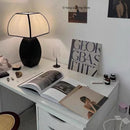 LED Fabric Lampshade Table Lamp Ljojo - Stylish Decorative Lighting with Bulbs