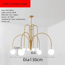 Nordic Minimalist Cream Ball Chandelier | LED Pendant Lights for Home Decor by Ljojo