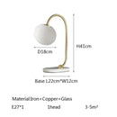 Nordic Vintage Glass LED Pendant Lights Elegant Chandelier by Ljojo