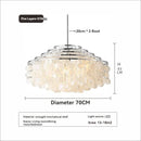Modern Luxury Shell Chandelier Gold/Chrome Design for Dining & Living Room by Ljojo