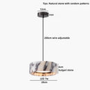 Ljojo LED Pendant Lamp with Bulgari Stone Decoration for Home Décor